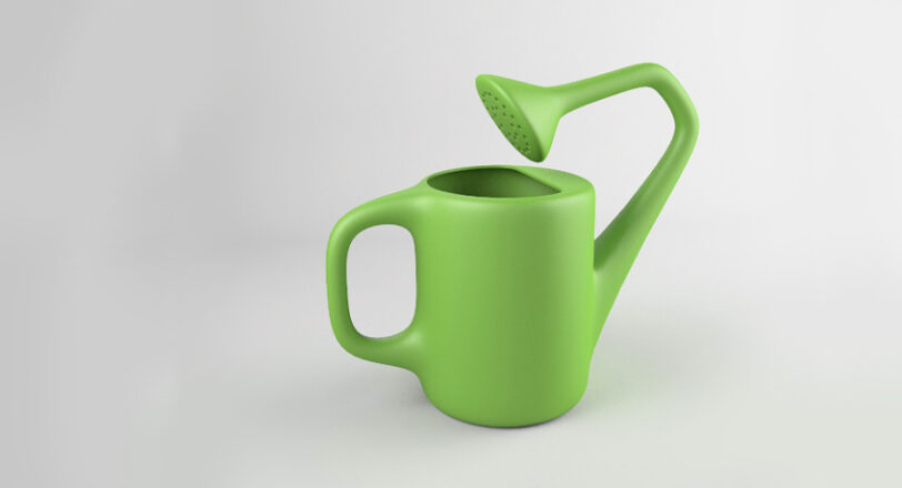 The Uncomfortable Watering Can by Katerina Kamprani