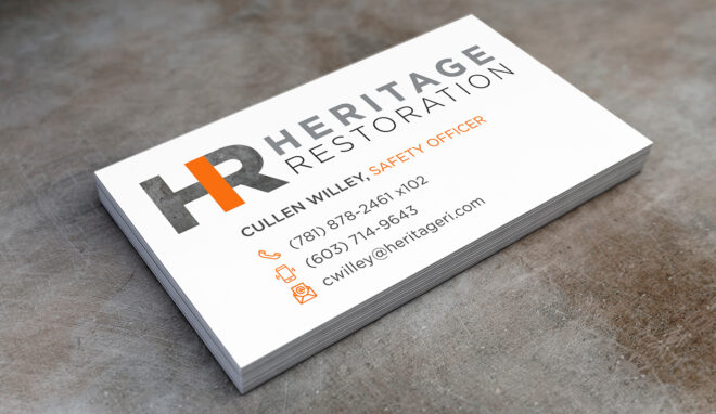 business card design - front