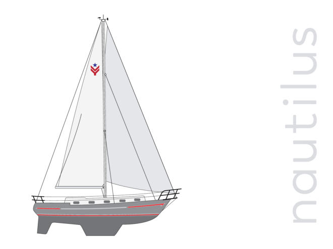 Valiant 42 sailboat s/v Nautilus Art Print