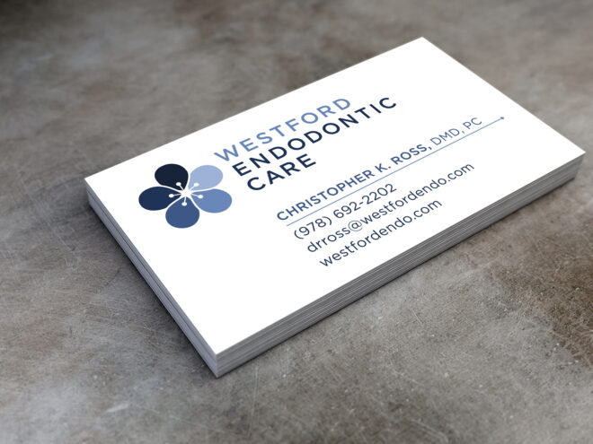 Westsford Endodontic Care business card front