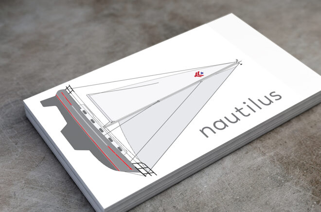 Valiant 42 sailboat s/v Nautilus Boat Card Design