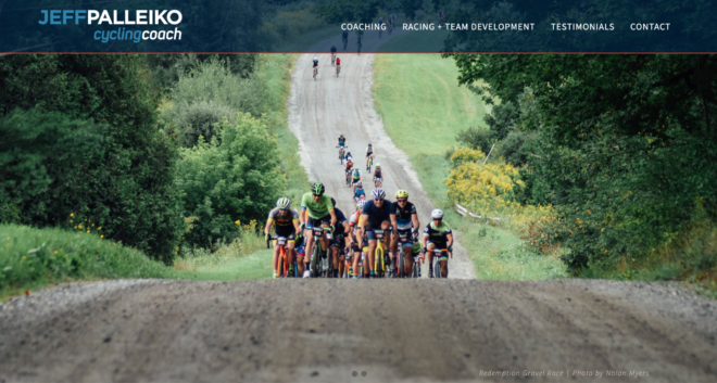 Jeff Palleiko Cycling Coach Website Design