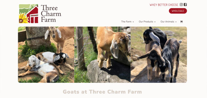 Three Charm Farm Website Project